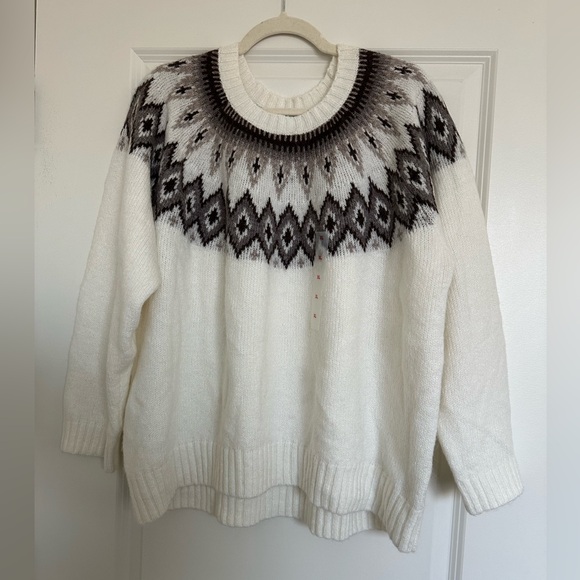 Old Navy Sweaters - Old Navy Fair Isle Cozy Shaker-Stitch Pullover Sweater Size XL NWT
